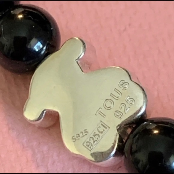 TOUS Black Onyx Bear Bracelet - Picture 4 of 6